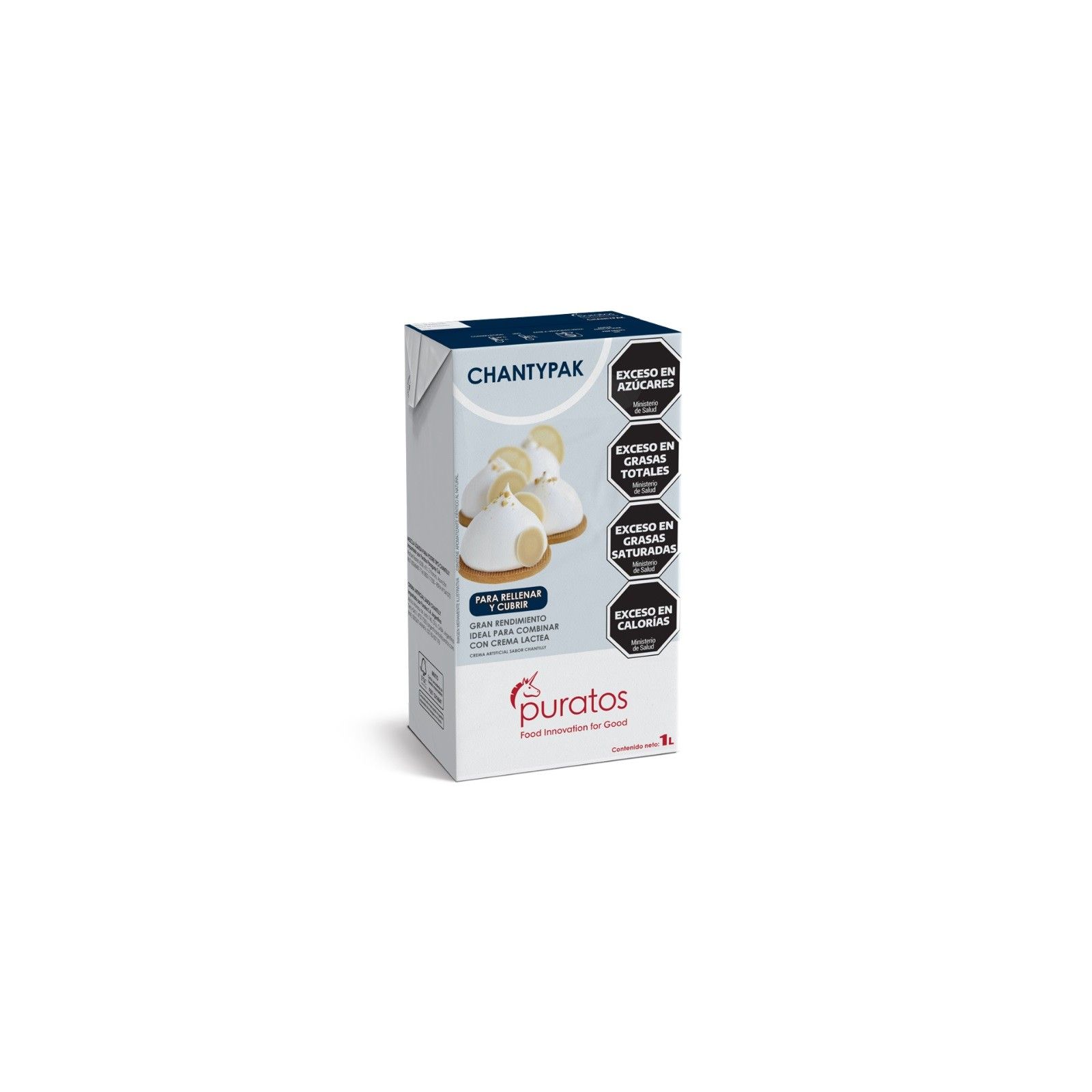 Crema Vegetal Larga Vida Para Rellenos Chantipak X   1 L - Puratos Puratos - 1