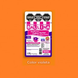 Pasta Para Cubrir Tortas - Violeta X  500 G - Ballina Ballina - 1