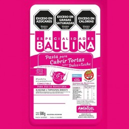 Pasta Para Cubrir Tortas - Fucsia X  500 G - Ballina Ballina - 1