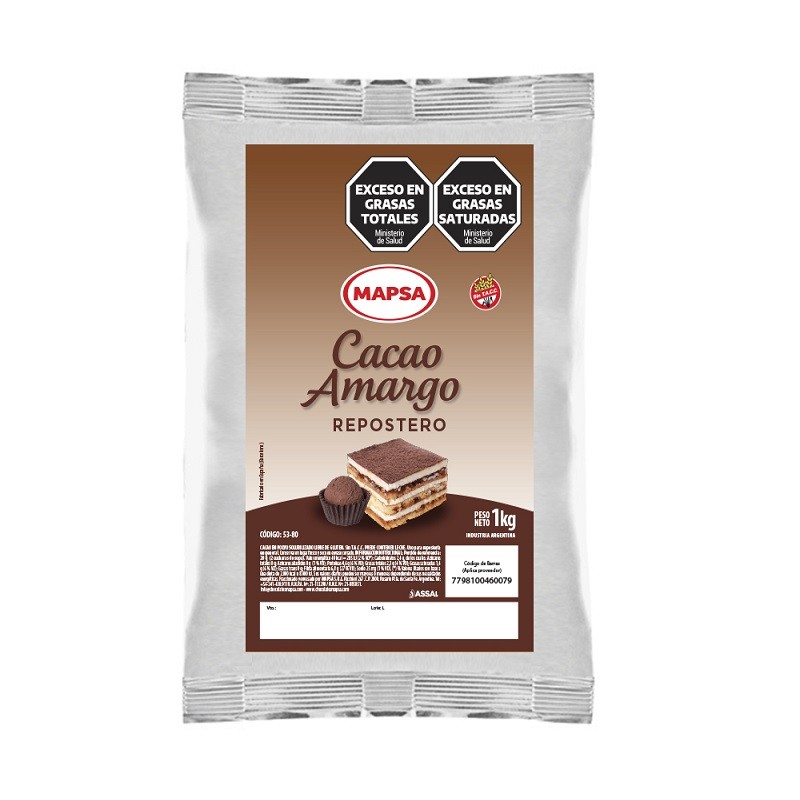 Cacao En Polvo Repostero X   1 Kg - Mapsa Mapsa - 1