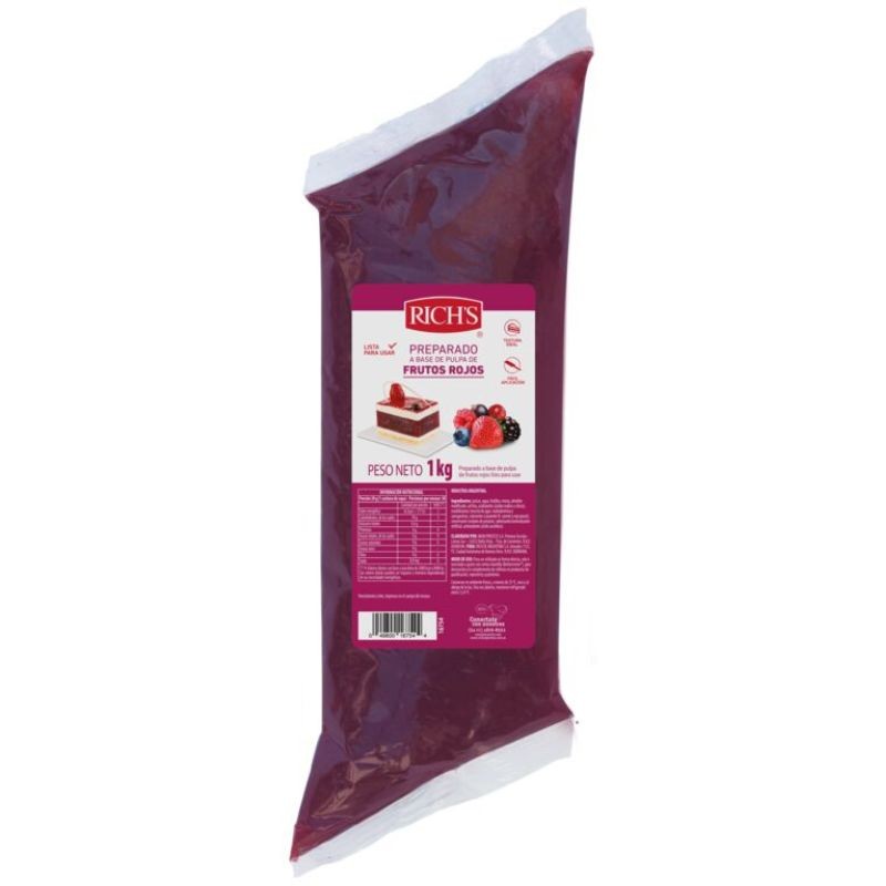 Pasta Para Relleno Pulpa De Frutos Rojos X   1 Kg - Richs Richs - 1