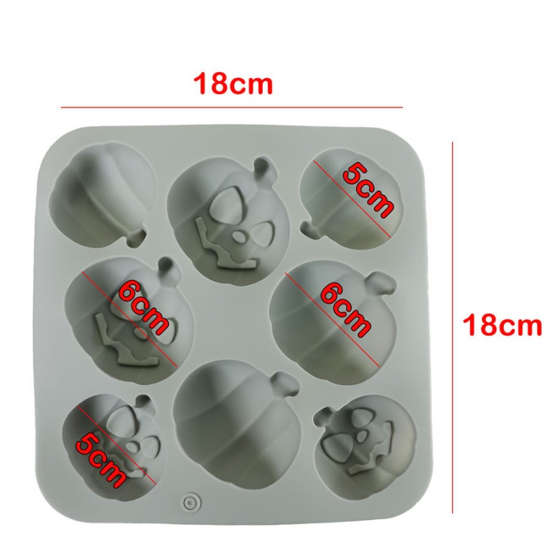 Molde De Silicona Calabazas - 8 Cavidades X Unid.  - 1