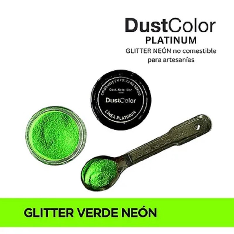 Glitter Neon - Verde X   10 Cc - Dustcolor Dustcolor - 1