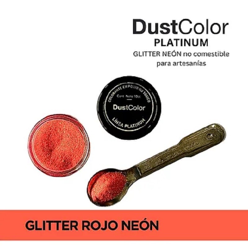 Glitter Neon - Rojo X   10 Cc - Dustcolor Dustcolor - 1