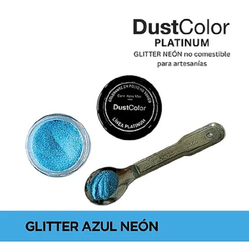 Glitter Neon - Azul X   10 Cc - Dustcolor Dustcolor - 1