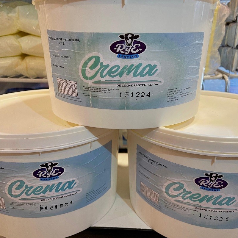 Crema De Leche - Pasteurizada - Doble Crema X   5 Kg - Rye Rye - 1