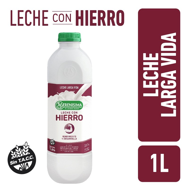 Leche Con Hierro - Larga Vida X   1 L - La Serenisima La Serenisima - 1