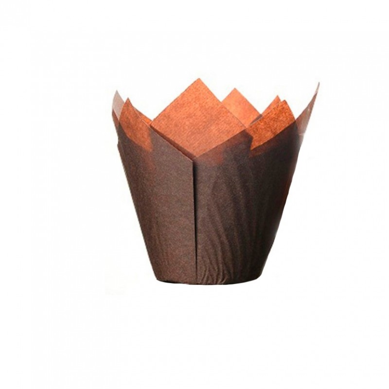 Tulipa Cupcake Nº 16 - Marron X  100 Unid.  - 1