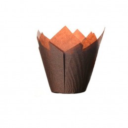 Tulipa Cupcake Nº 16 - Marron X 10 Unid.  - 1