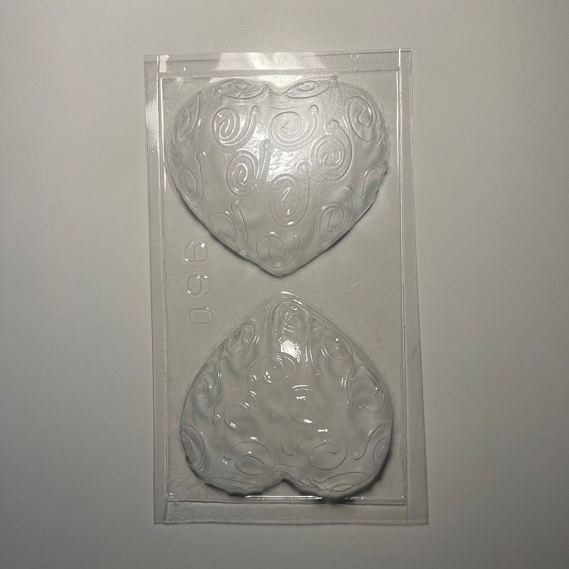 Molde Pvc - Corazon C/ Garabato - 960 X Unid.  - 1