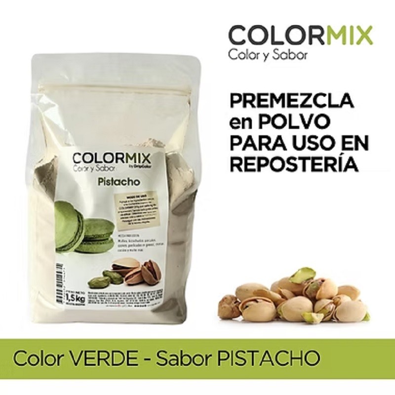 Saborizante Color Verde Sabor Pistacho X 1.5 Kg - Colormix Colormix - 1