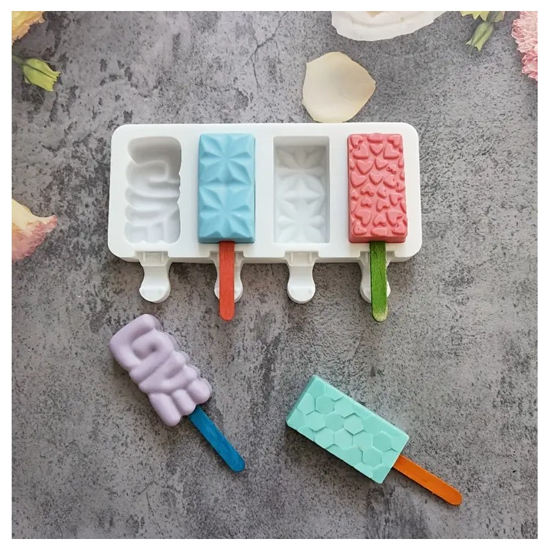 Molde De Silicona Helados - Creativo - X Unid.  - 1