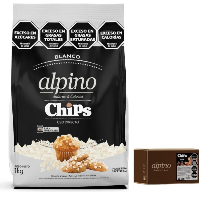Gotitas Chips Chocolate Blanco - Apto Horno X   6 Kg - Alpino Alpino - 1