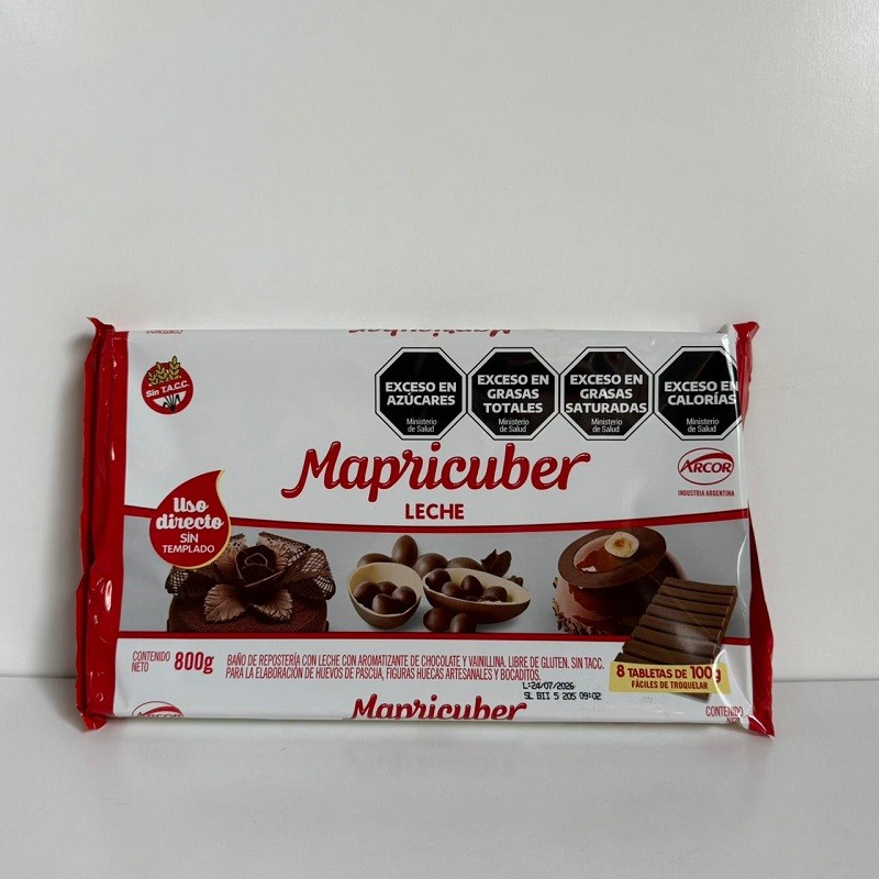 Chocolate Baño Moldeo Con Leche - Tabletas X  800 G - Mapricuber Mapricuber - 1