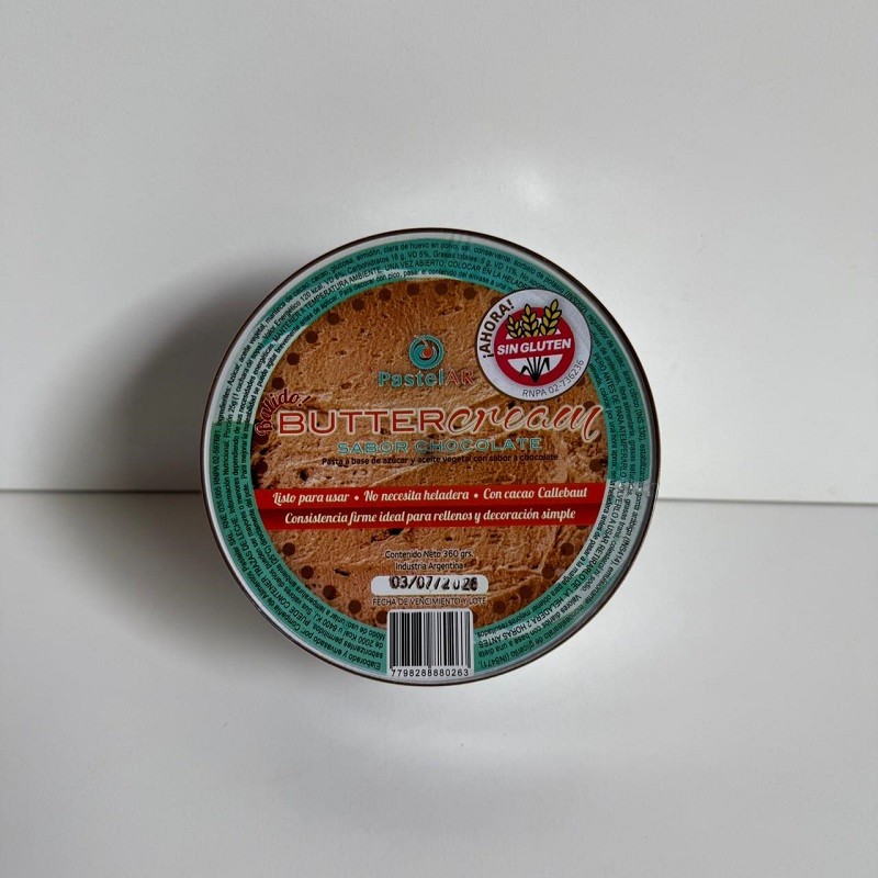 Buttercream - Crema De Manteca - Chocolate Amargo X  360 G - Pastelar Pastelar - 1