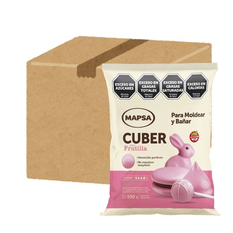 Chocolate Baño Moldeo Frutilla X   3 Kg - Mapsacuber Mapsacuber - 1