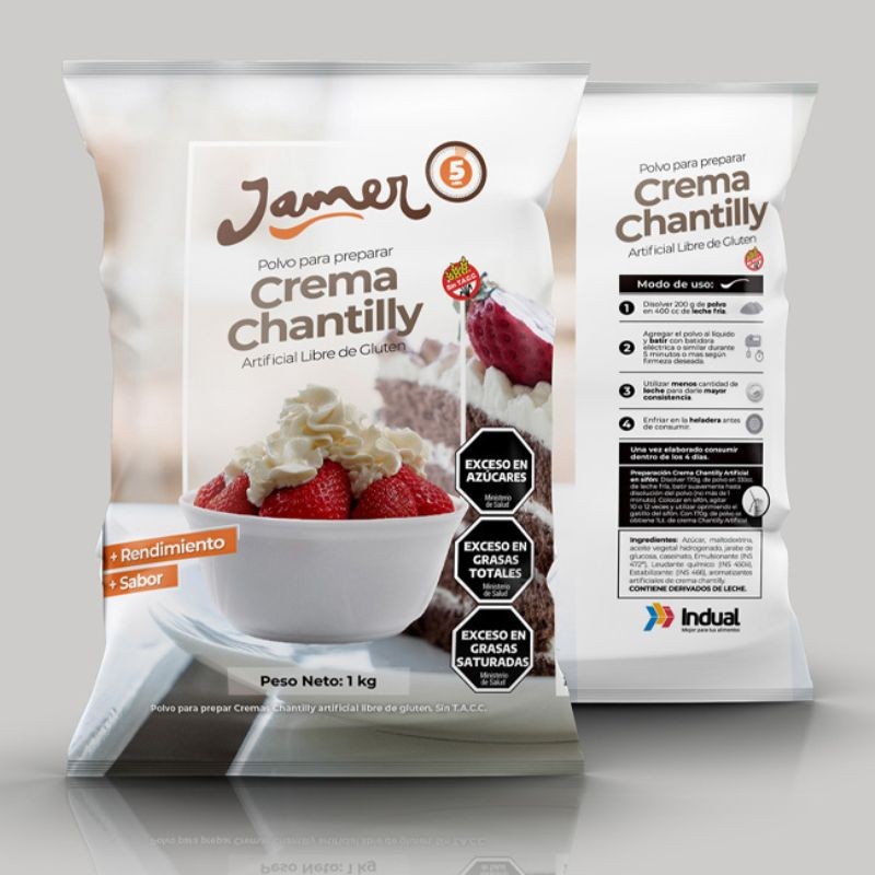 Polvo Para Preparar Crema Chantilly X   1 Kg - Jamer Jamer - 1