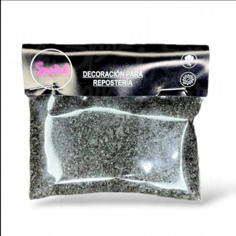 Glitter Comestible - Negro X   25 G - Sprink Sprink - 1