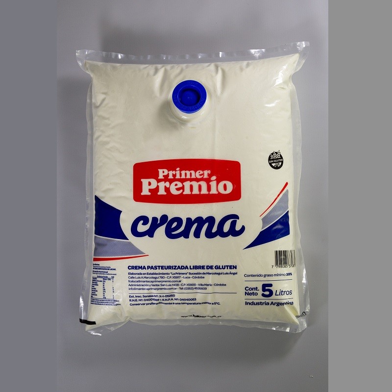 Crema De Leche X   5 L - Primer Premio Primer Premio - 1