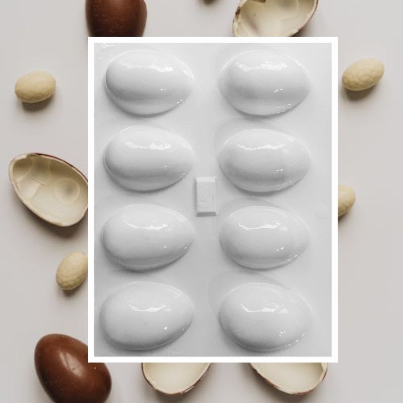 Molde Pvc Huevo Pascua Liso Nº  3 - 4.5 Cm X Unid.  - 1