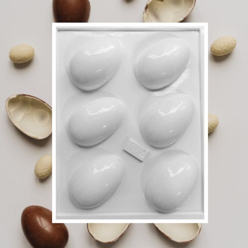Molde Pvc Huevo Pascua Liso Nº  4 - 4.9 Cm X Unid.  - 1