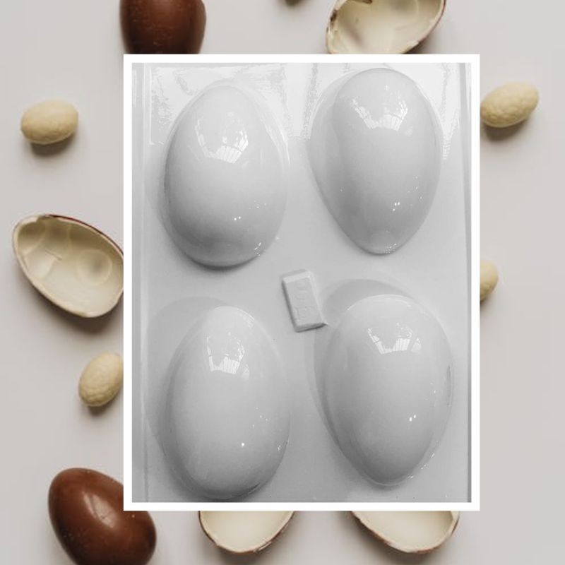 Molde Pvc Huevo Pascua Liso Nº  6 -  7.0 Cm X Unid.  - 1