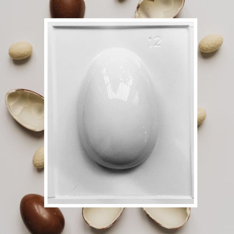 Molde Pvc Huevo Pascua Liso Nº 12 - 11 Cm X Unid.  - 1