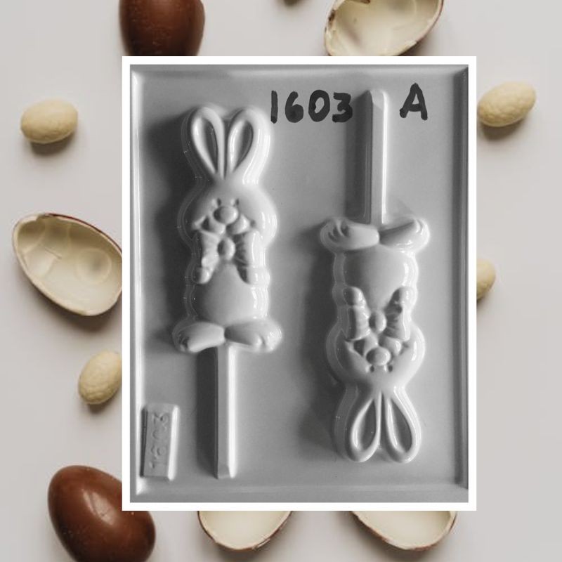 Molde Pvc Chupaleta Cara Conejo -1603A X Unid.  - 1