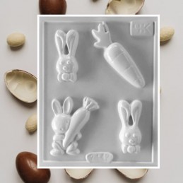 Molde Pvc Huevo Pascua Conejos Golosinas - 2142A X Unid.  - 1