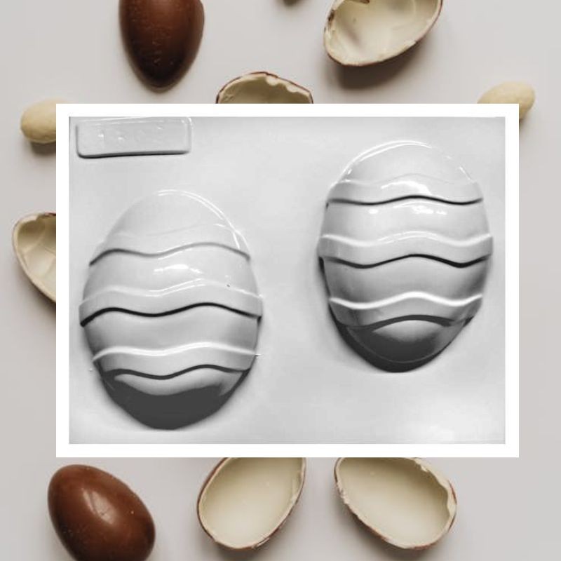 Molde Pvc Huevo Pascua Lineas - 1302A X Unid.  - 1