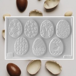 Molde Pvc Huevo Pascua Plano Decorado - 2143C X Unid.  - 1