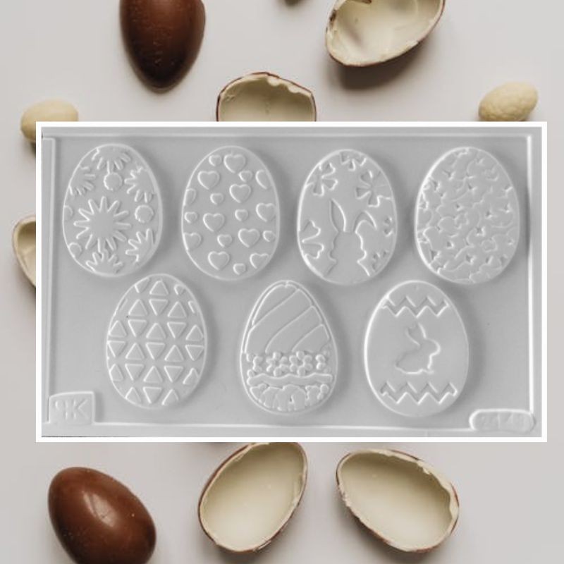 Molde Pvc Huevo Pascua Plano Decorado - 2143C X Unid.  - 1