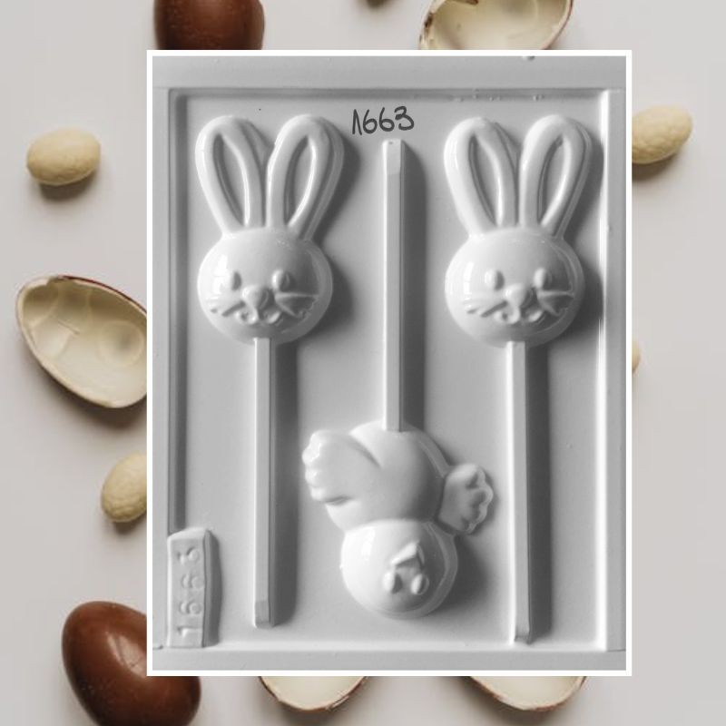 Molde Pvc Chupetin Conejo - 1663A X Unid.  - 1