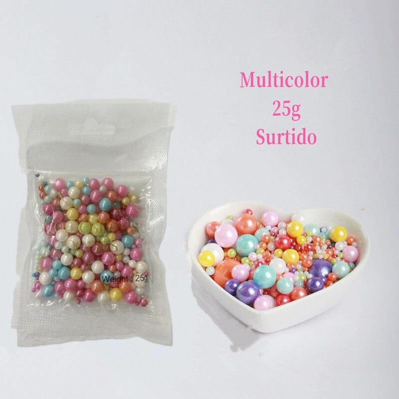 Perlas Comestibles - Multicolor Tamaños Surtidos X   25 G  - 1
