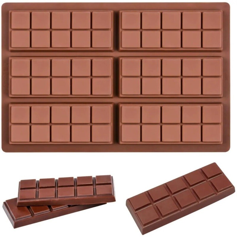 Molde De Silicona - Barra Chocolate - 12X5Cm X Unid.  - 1