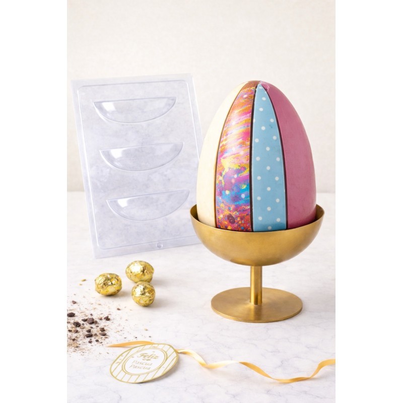 Molde Huevo De Pascua - Gajos - 14Cm X Unid.  - 1