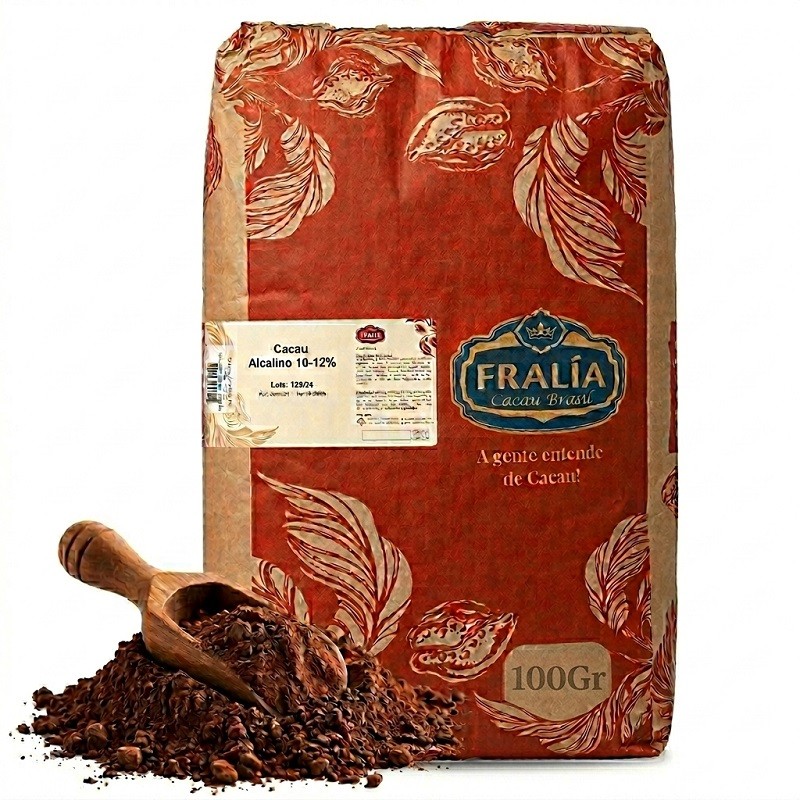 Cacao Amargo Alcalino 10-12% X  100 G - Fralia  - 1