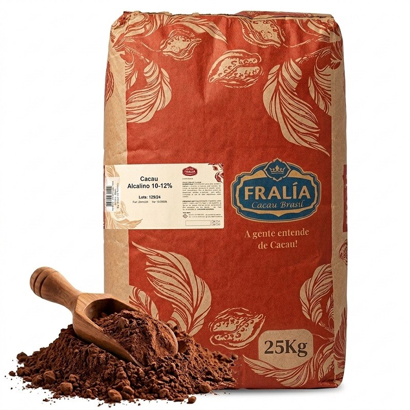 Cacao Amargo Alcalino 10-12% X  25 Kg - Fralia  - 1