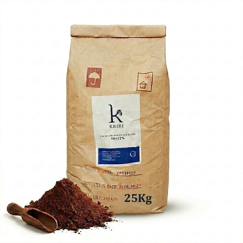 Cacao Amargo Alcalino - 10/12% X  25 Kg - Kribi  - 1