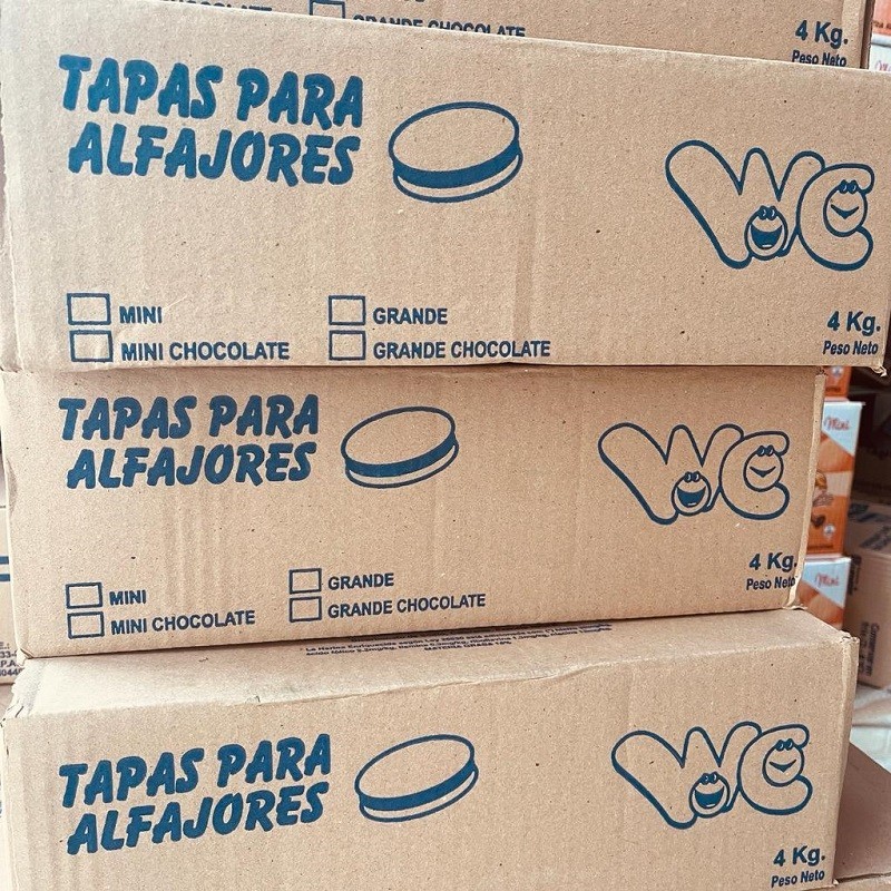 Tapitas De Alfajor 6.2 Cm - 400 U. X   4 Kg - Wc Wc - 1