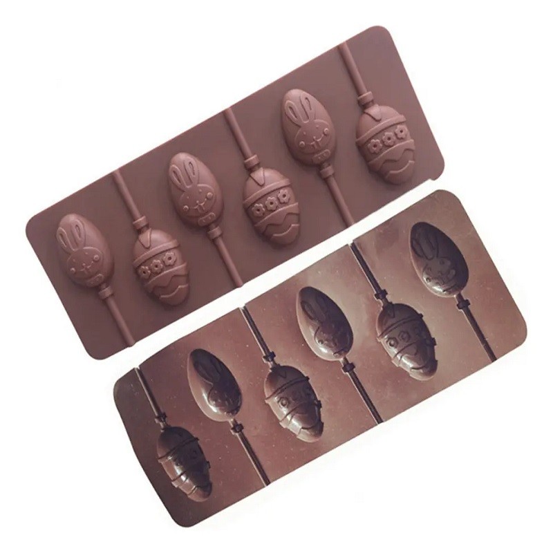 Molde Silicona - Chupetin Pascua X Unid.  - 1