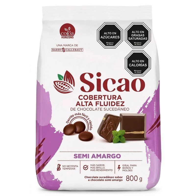 Chocolate Semiamargo - Bolsa X  800 G - Callebaut Sicao Callebaut Sicao - 1