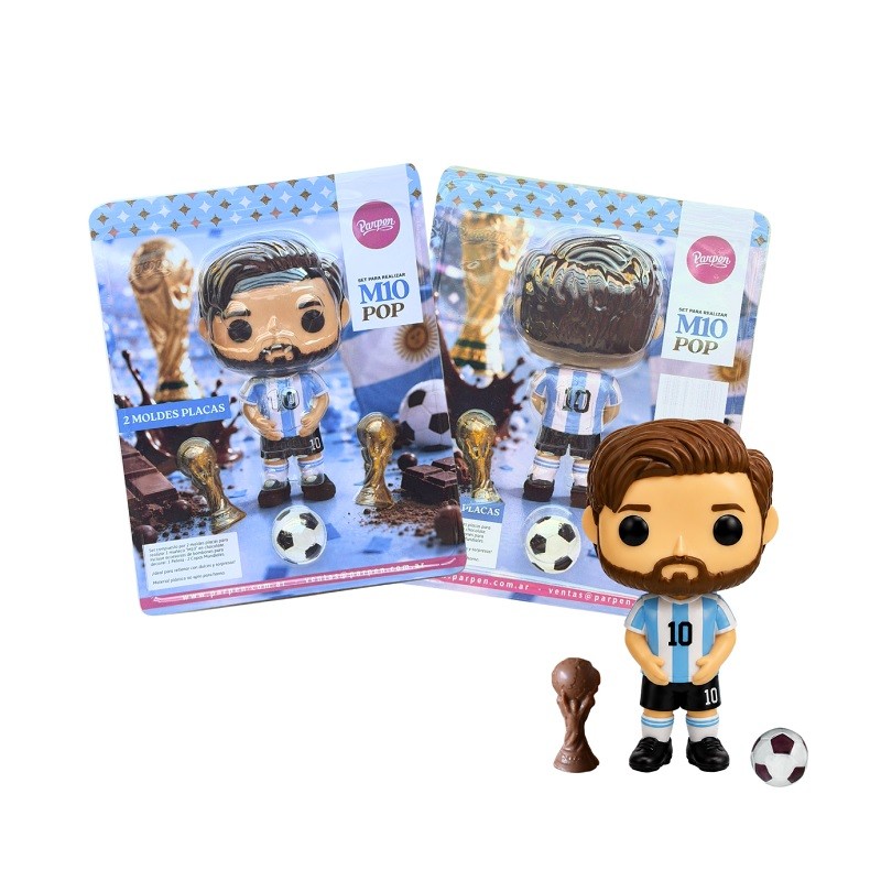 Molde Pvc Messi Pop Argentino - Set X 2 X Unid.  - 1