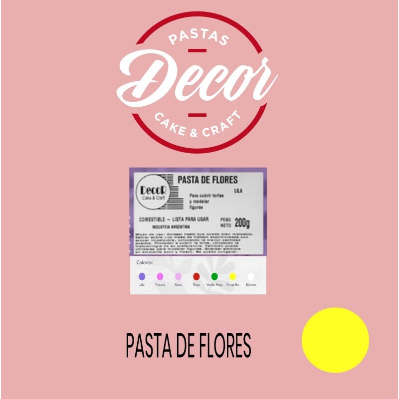 Pasta De Flores - Amarillo X  250 G - Decor Decor - 1