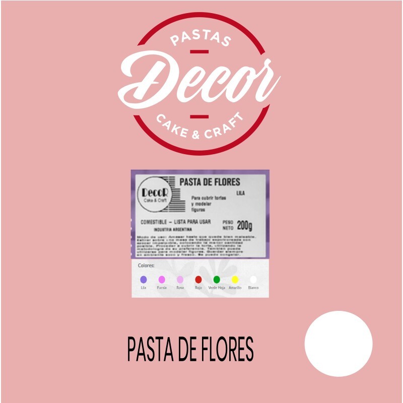 Pasta De Flores - Blanca X  250 G - Decor Decor - 1