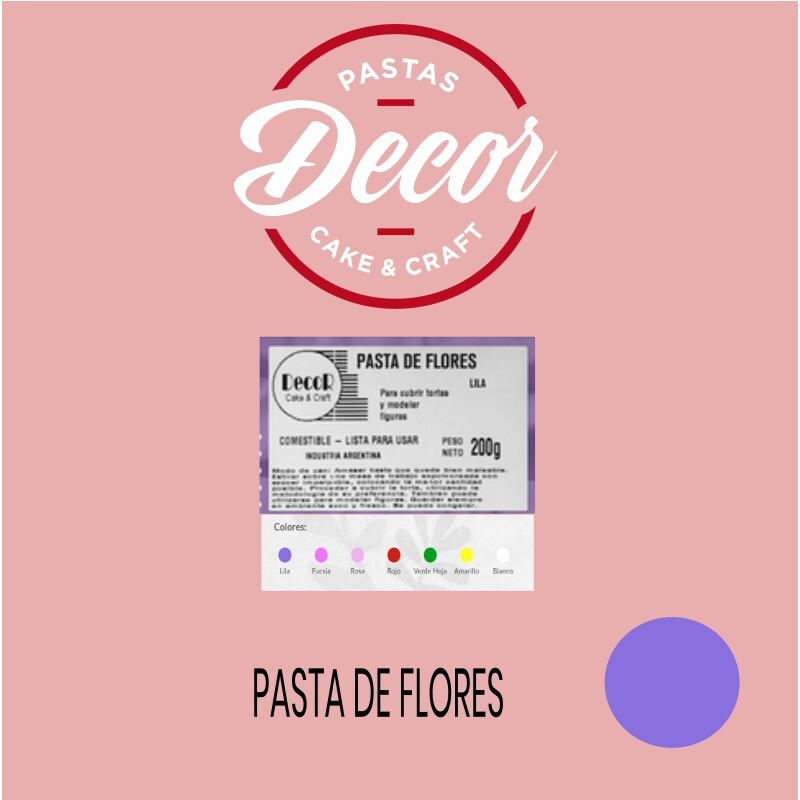 Pasta De Flores - Lila X  250 G - Decor Decor - 1