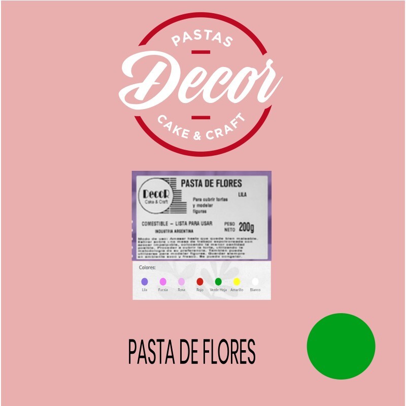 Pasta De Flores - Verde X  250 G - Decor Decor - 1