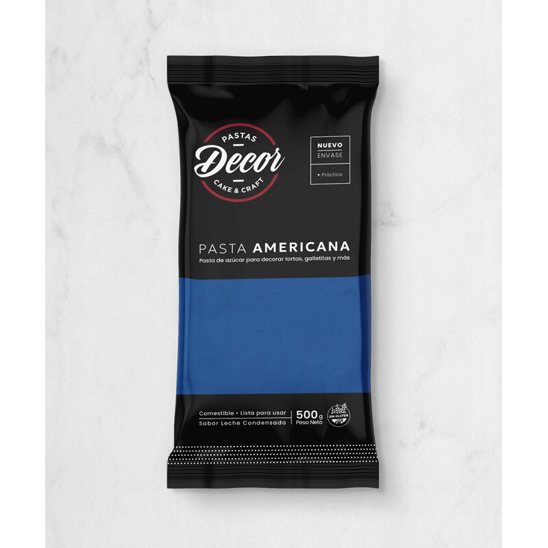 Pasta Para Cubrir Tortas - Azul - Leche Cond. X  500 G - Decor Decor - 1
