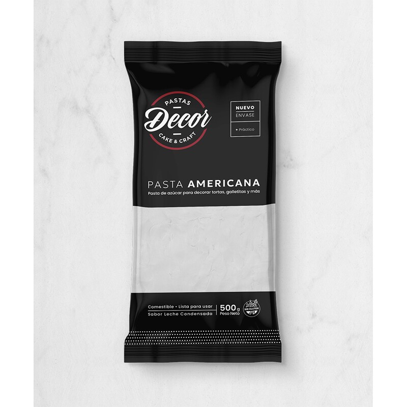 Pasta Para Cubrir Tortas - Blanco - Leche Cond. X  500 G - Decor Decor - 1