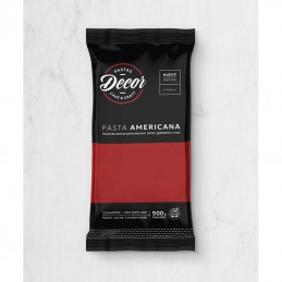 Pasta Para Cubrir Tortas - Roja - Leche Cond. X  500 G - Decor Decor - 1